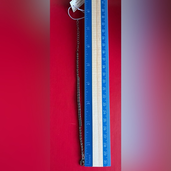 Silver bracelet,Elegant Silver Bracelet with Sparkling Accents - Picture 6 of 6